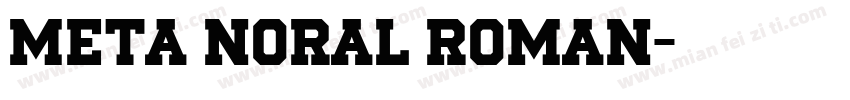 Meta Noral Roman字体转换